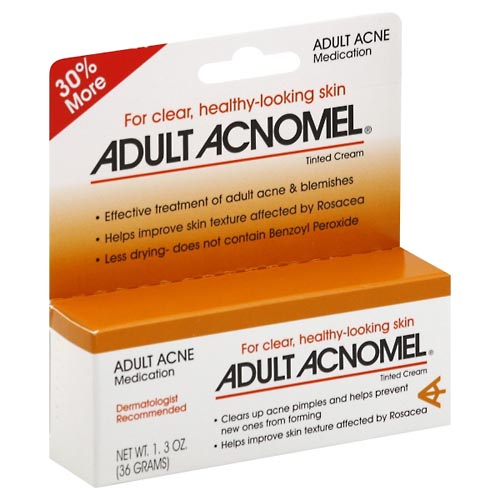Image for Adult Acnomel Acne Medication, Adult, Tinted Cream,1.3oz from Brashear's Pharmacy