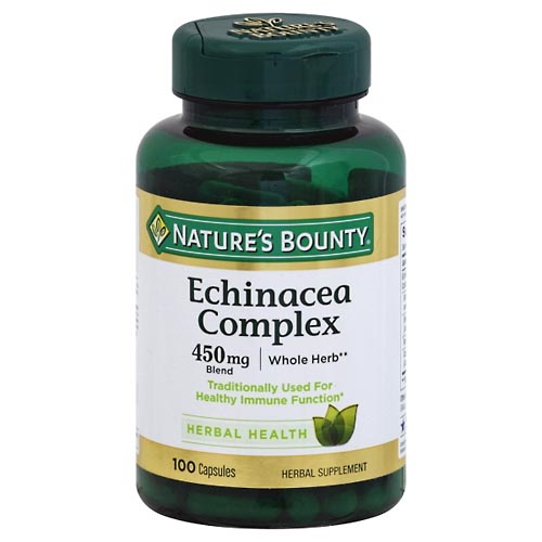 Image for Natures Bounty Echinacea Complex, Whole Herb, 450 mg Blend, Capsules,100ea from Brashear's Pharmacy