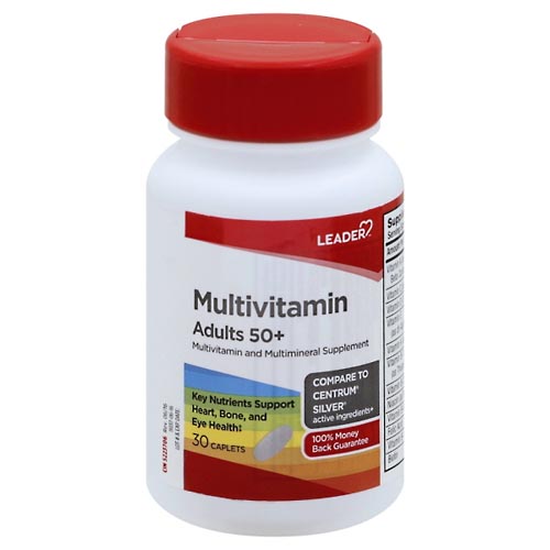 Image for Leader Multivitamin, Adults 50+, Caplets,30ea from Brashear's Pharmacy