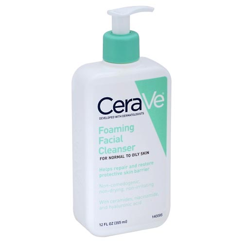 Image for CeraVe Foaming Facial Cleanser, for Normal to Oily Skin 12 oz from Brashear's Pharmacy
