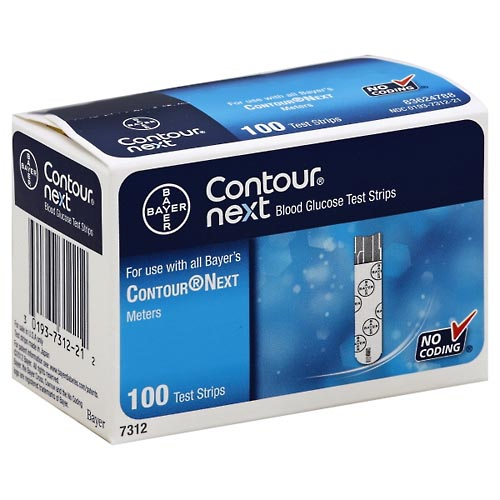 Image for Contour Test Strips, Blood Glucose,100ea from Brashear's Pharmacy