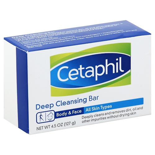 Image for Cetaphil Cleansing Bar, Deep,4.5oz from Brashear's Pharmacy