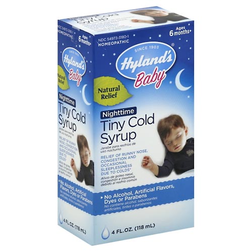 Image for Hylands Tiny Cold Syrup, Nighttime,4oz from Brashear's Pharmacy
