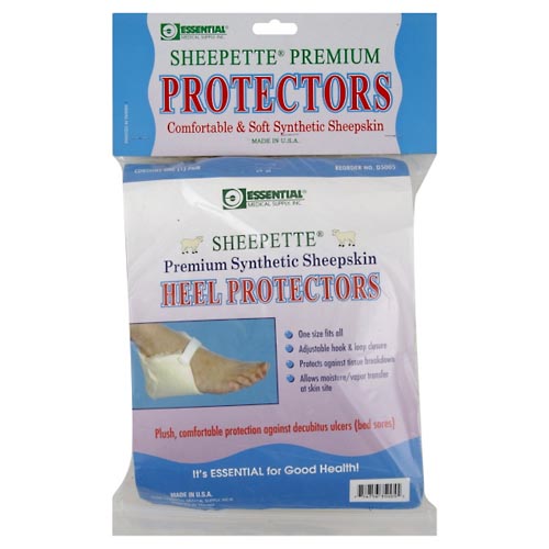 Image for Essential Heel Protectors, Sheepette Premium, One Size Fits All,1pr from Brashear's Pharmacy