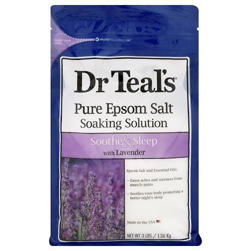 Image for Dr Teals Pure Epsom Salt, Soothe & Sleep,3lb from Brashear's Pharmacy