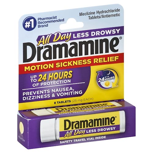 Image for Dramamine Motion Sickness Relief, 25 mg, Tablets,8ea from Brashear's Pharmacy