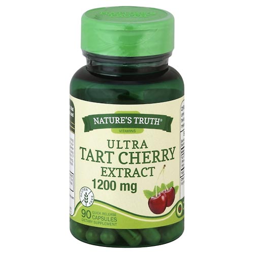 Image for Natures Truth Tart Cherry, Ultra Extract, 1200 mg, Quick Release Capsules,90ea from Brashear's Pharmacy
