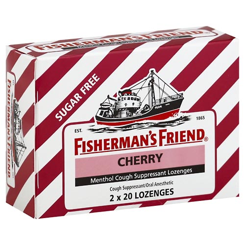 Image for Fishermans Friend Cough Suppressant/Oral Anesthetic, Sugar Free, Lozenges, Cherry,2ea from Brashear's Pharmacy