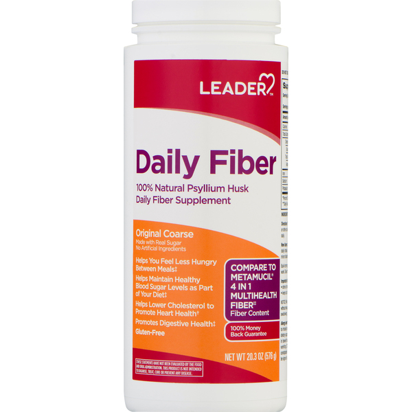 Image for Leader Daily Fiber, Original Coarse, 20.3oz from Brashear's Pharmacy