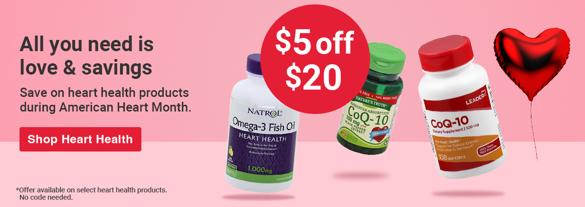 Save $5 Off of $20 Heart Health